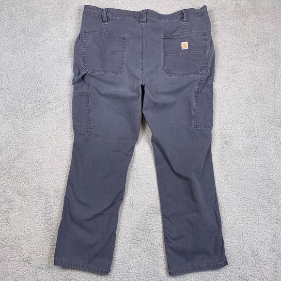Carhartt Rugged Flex Loose Fit Canvas Work Pants Womens Size 18 Short Gray - Picture 12 of 13